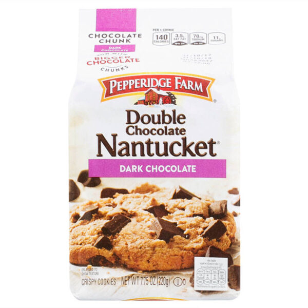 Pepperidge Farm Double Chocolate Nantucket Crispy Cookies 220g. - Image 2