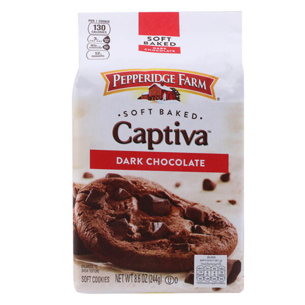 Pepperidge Farm Captiva Soft Cookies Dark Chocolate 244g. - Image 2