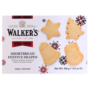 Walkers Shortbread Festive Shapes 260g.