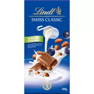 Lindt Raisin&Hazelnut Milk Chocolate 100g.