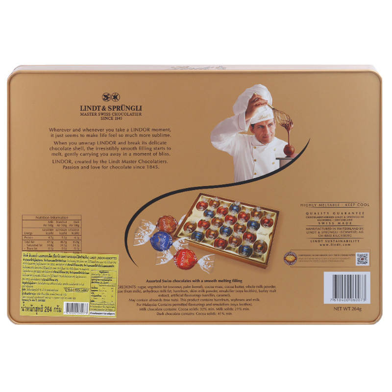 Lindt Lindor Milk Chocolate 264g. - Image 2