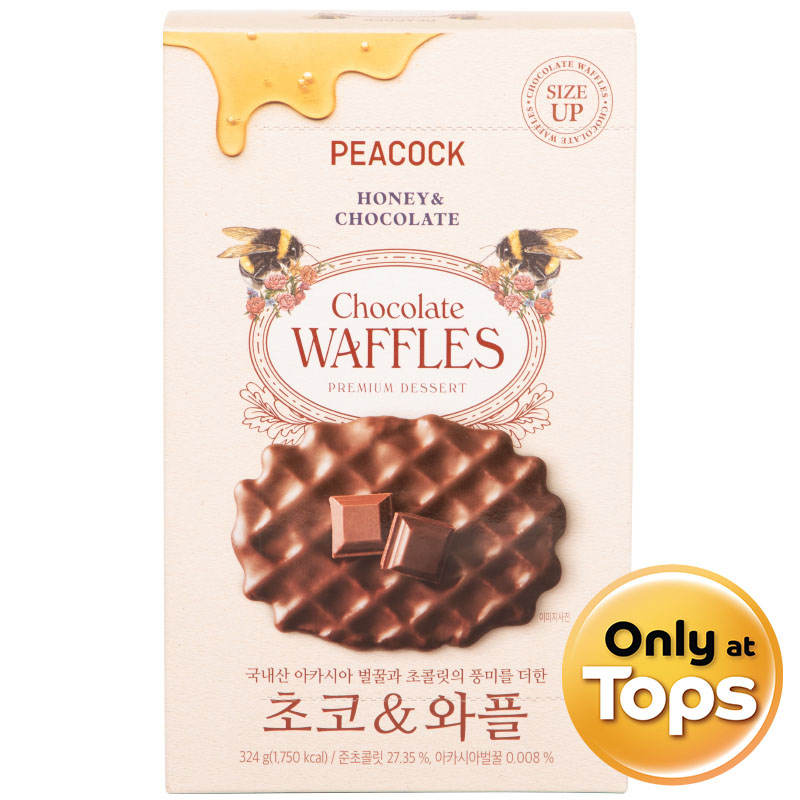 Peacock Chocolate Waffles 324g.