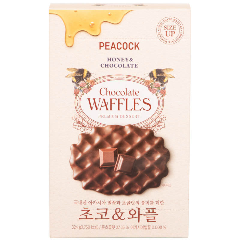 Peacock Chocolate Waffles 324g. - Image 2