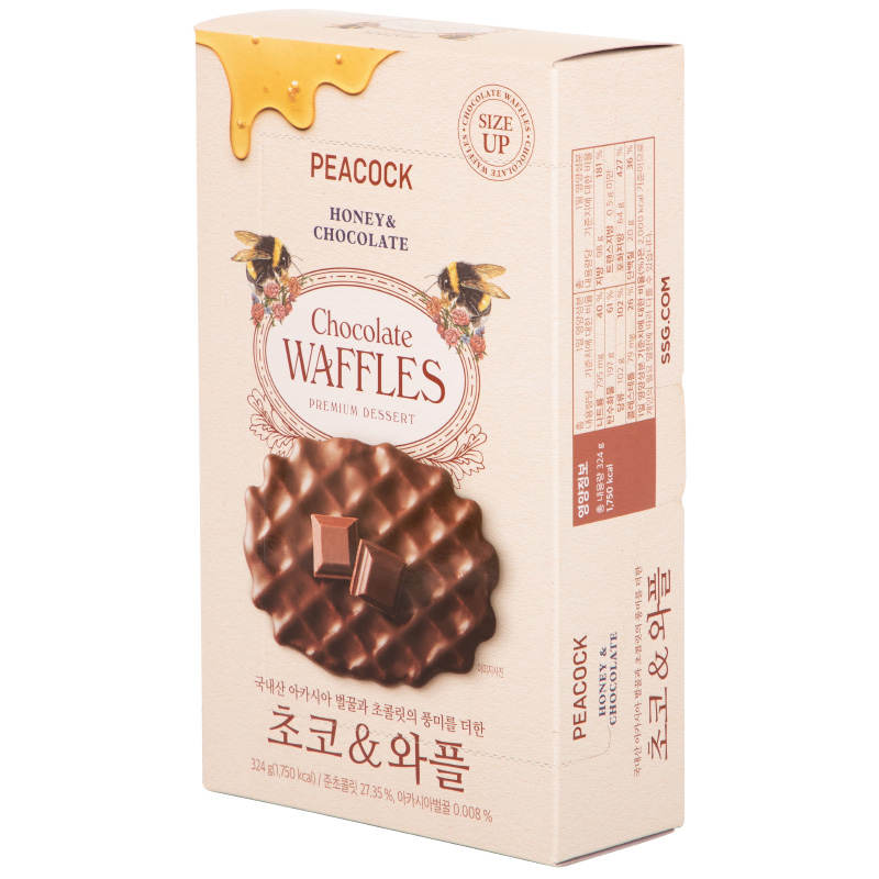 Peacock Chocolate Waffles 324g. - Image 3