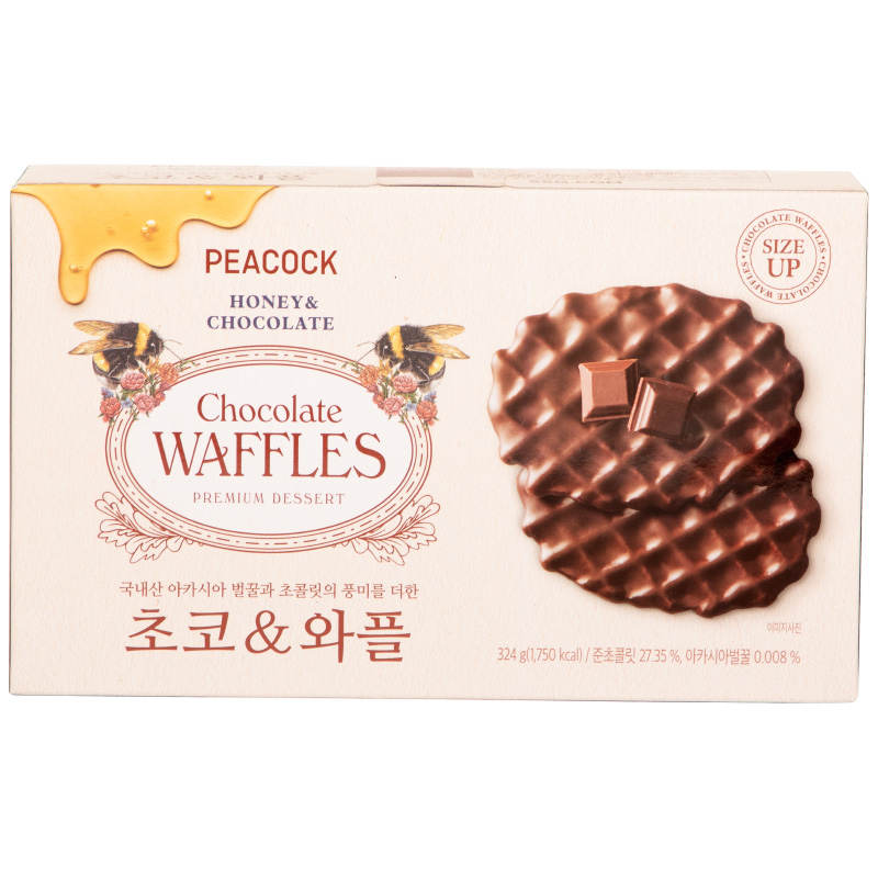 Peacock Chocolate Waffles 324g. - Image 4