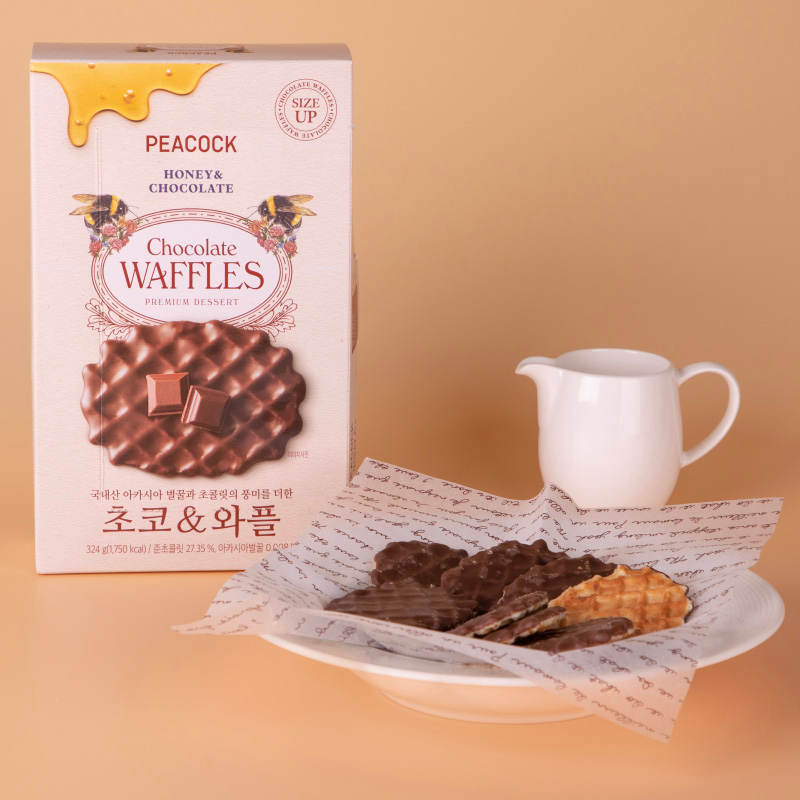 Peacock Chocolate Waffles 324g. - Image 7