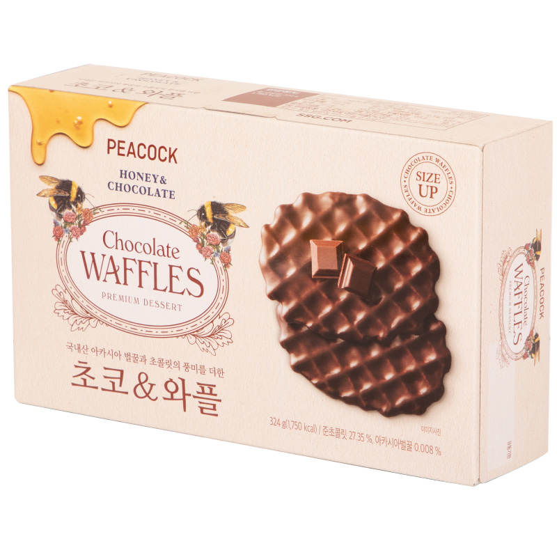 Peacock Chocolate Waffles 324g. - Image 8