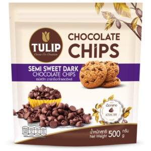 Tulip Semi Sweet Dark Chocolate Chips 500g.