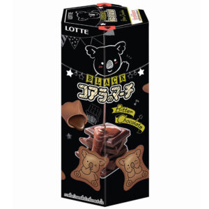 Lotte Koala March Black Bitter Chocolate Biscuits with Chocolate Filling 33g.