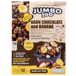 Jumbojob Popped Jumbo Jobs Tears Dark Chocolate and Banana Flavour 90g.