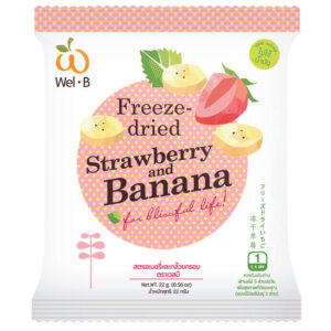 Wel B Freeze Dried Strawberry and Banana 22g.